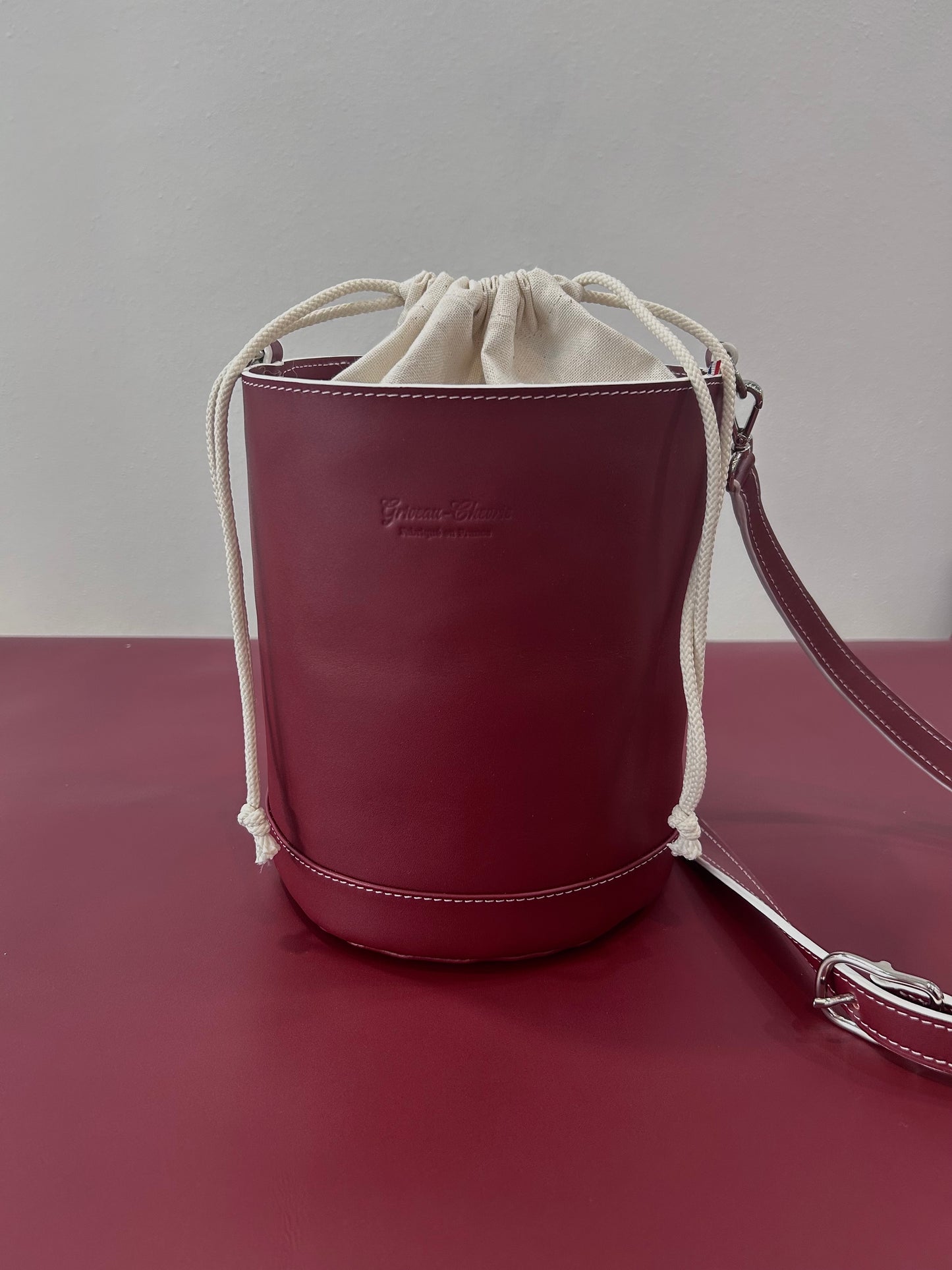 Sac seau Bordeaux/Prune