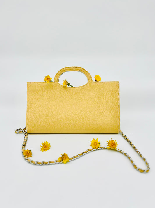 La Bohème sac jaune vue de face